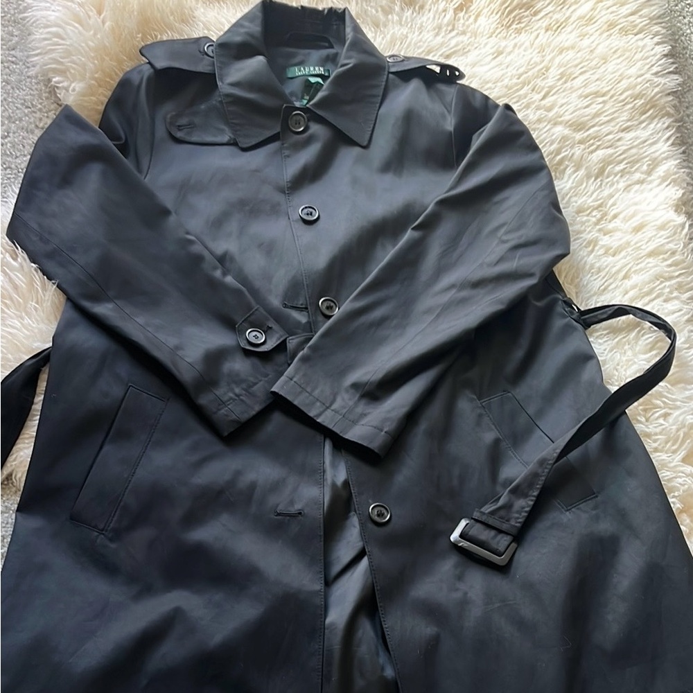 Ralph Lauren Classic Black Trench Coat